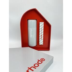 Rhode Peptide Lip Treatment Peppermint Glaze w/ Glazing Milk Holiday Gift Set BN